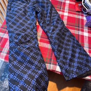 Teen girl (14-16) snow pants - blue and black